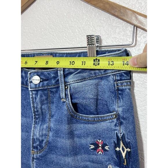 Driftwood Jeans Sz 25 Free People Gizelle Southwest Embroidered Boho Women Aztec - Picture 4 of 9